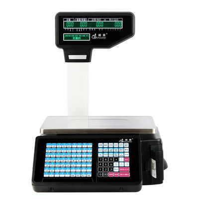 Balanza electrónica exacta de Digitaces/escala computacional del precio con la impresora de la etiqueta